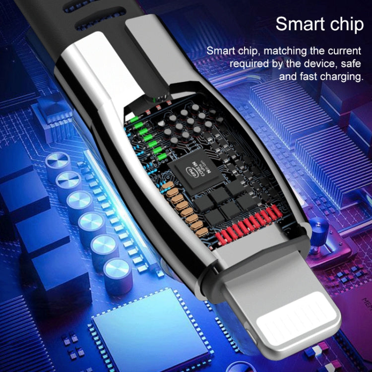 WK WDC-107i 2.4A USB轉8 Pin 聖士鋅合金數據線 線長: 1m