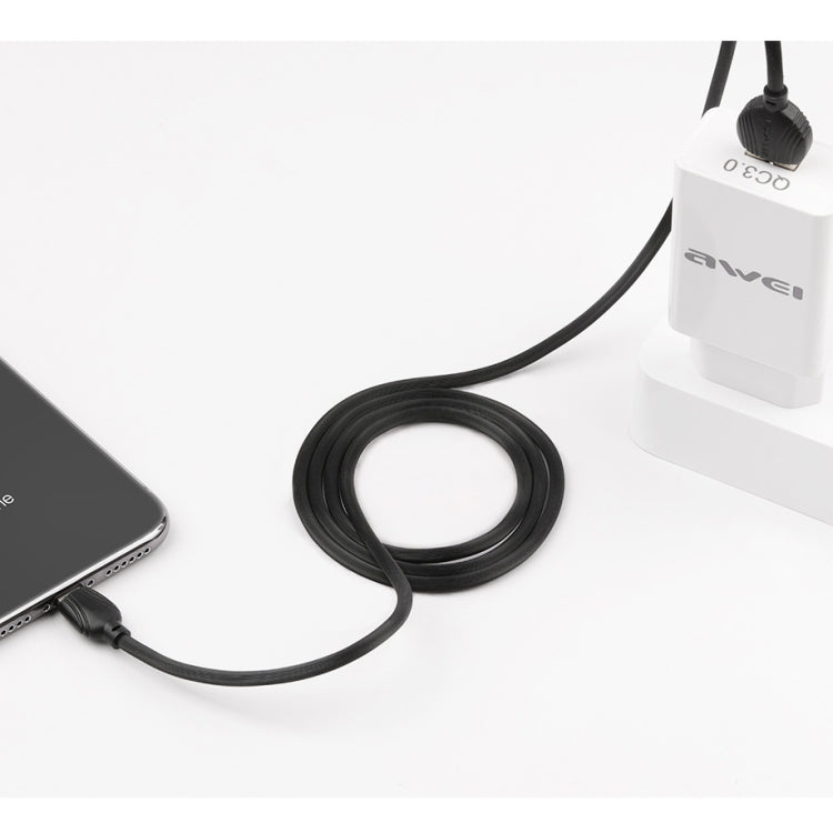 awei CL-63 2.5A 8 Pin 充電+傳輸鋁合金數據線，線長：1m