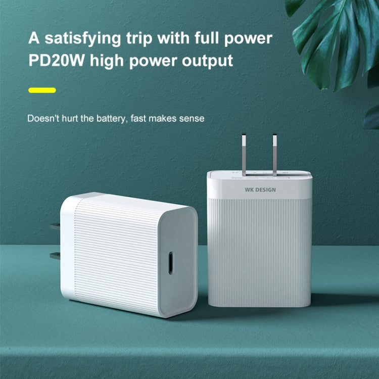 WK WP-U54 20W 樂速PD快速充電器, 插頭類型: 美規