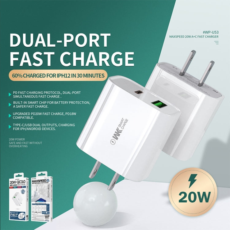 WK WP-U53 20W USB Type-C 至速快速充電器