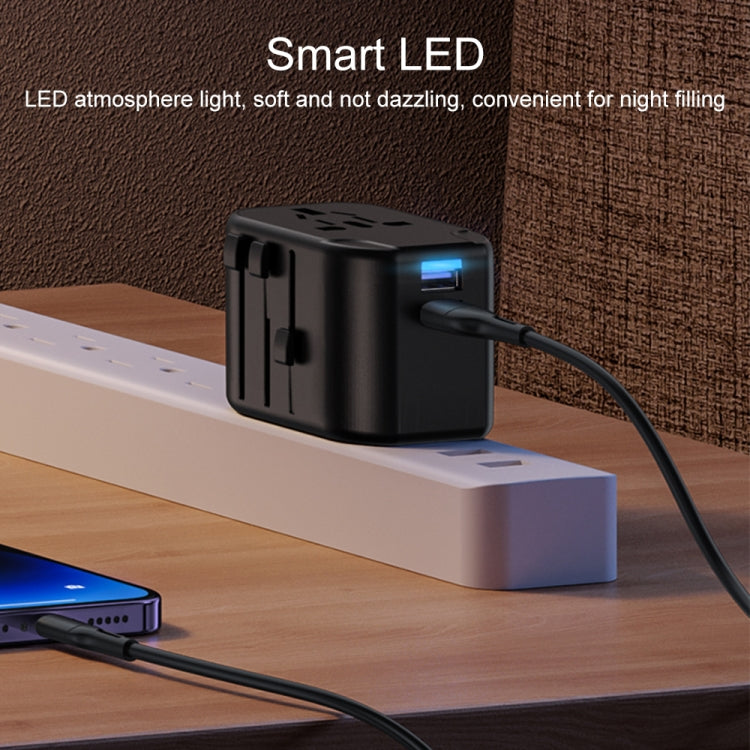 USAMS US-CC173 T55 12W 多插頭旅行充電器