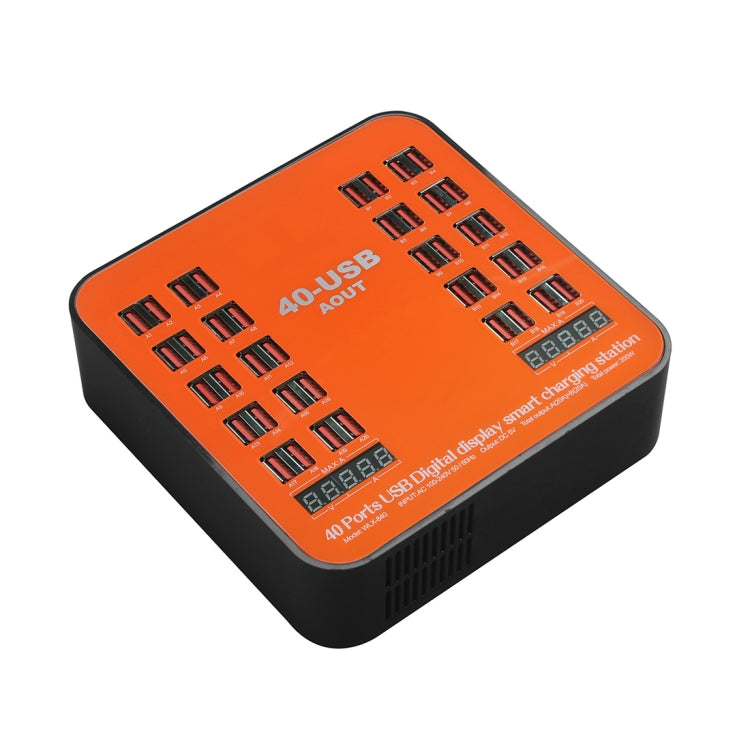 WLX-840 200W 40口USB數顯智能充電站 AC100-240V 英規
