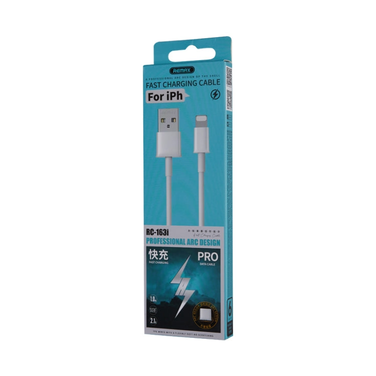 Remax RC-163i 2.1A 8 Pin快充Pro數據線，線長：1米