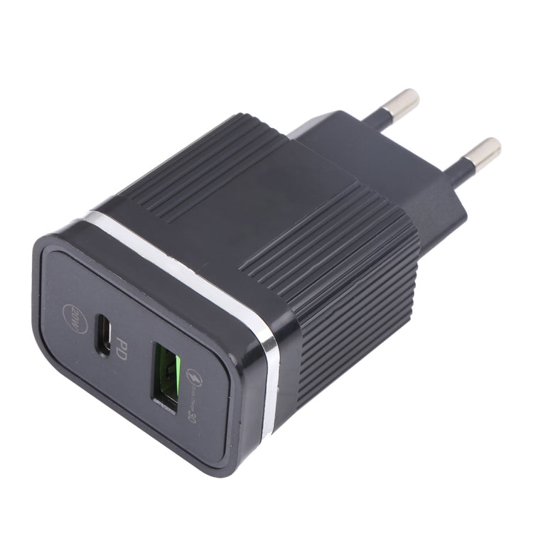 46-A2C2 20W PD + QC3.0 USB多功能快速充電器，歐規