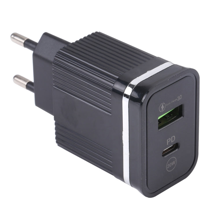 46-A2C2 20W PD + QC3.0 USB多功能快速充電器，歐規