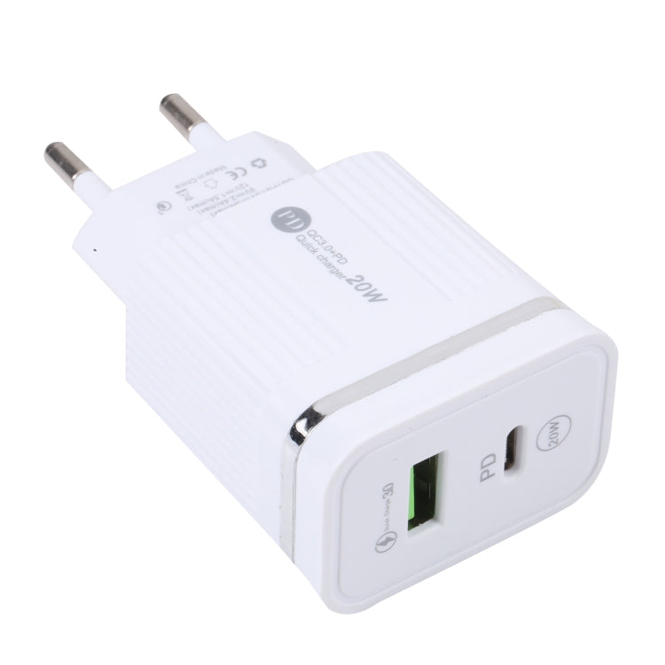 46-A2C2 20W PD + QC3.0 USB多功能快速充電器，歐規