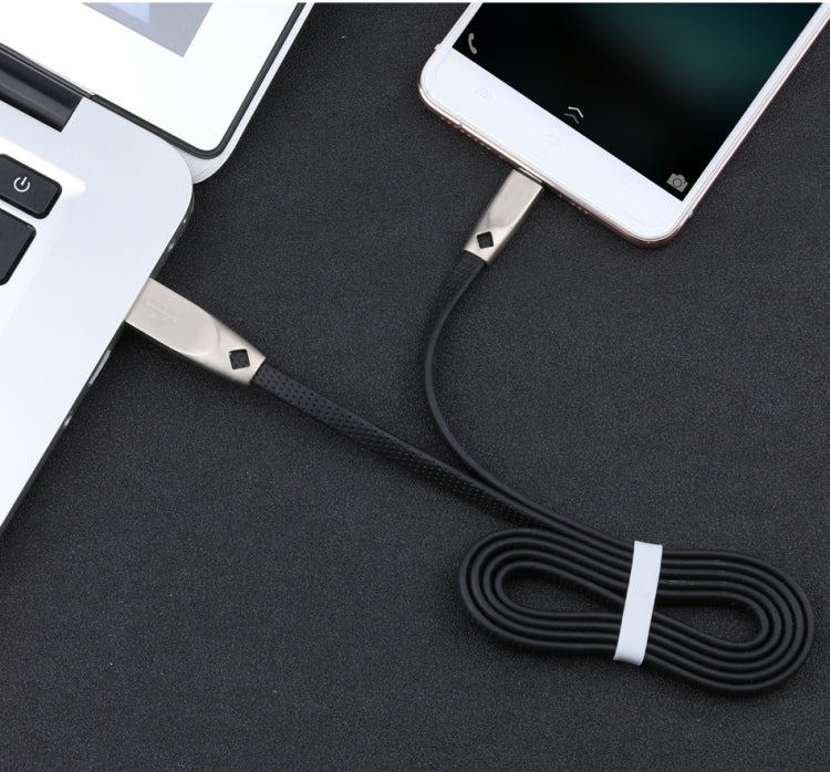 AWEI CL-96 USB轉Micro USB 便捷TPE+鋁合金數據線 2A 線長：1m