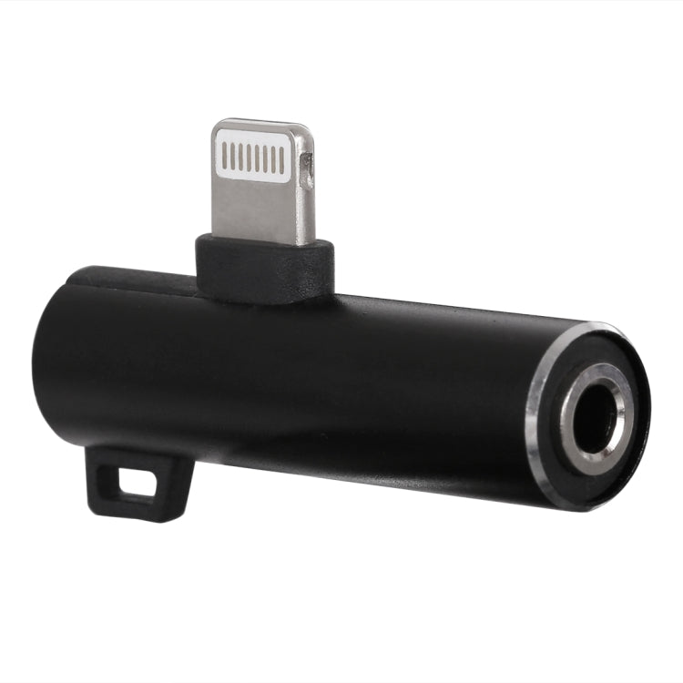 2合1 丸子頭 8 Pin+3.5mm轉8 Pin公頭充電音頻適配器