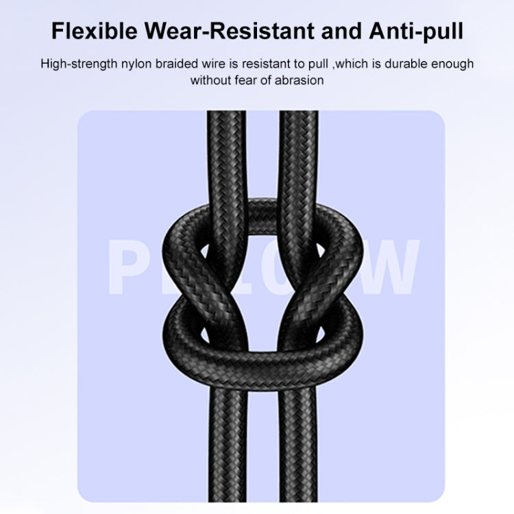 awei CL-117T 1米 5A Type-C 轉 Type-C 快充充電線