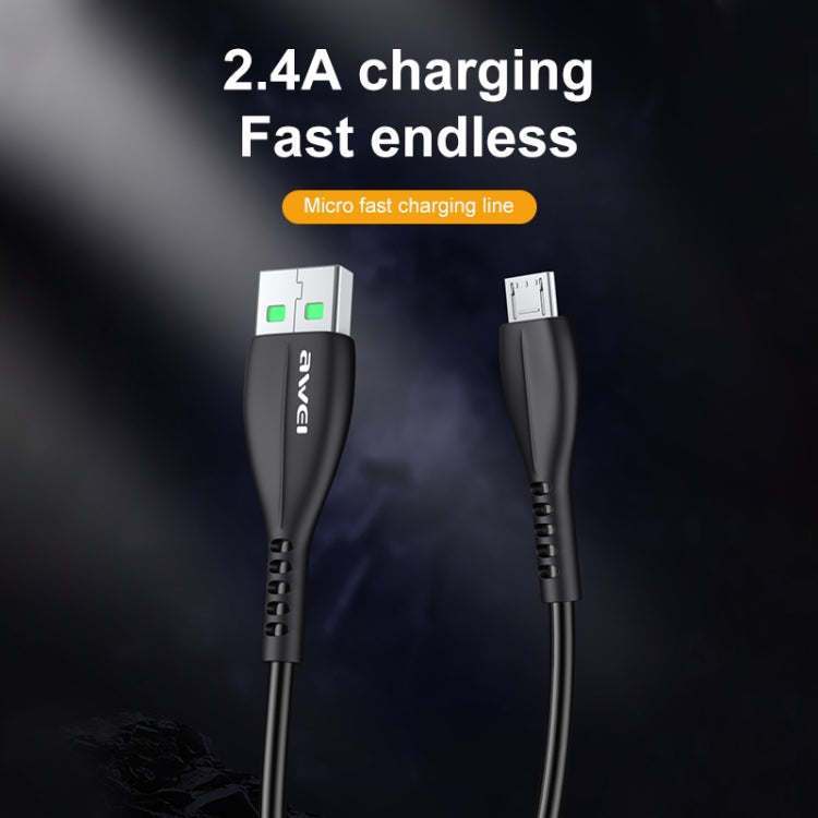 awei CL-115M 1米 2.4A USB 轉 Micro USB 充電線