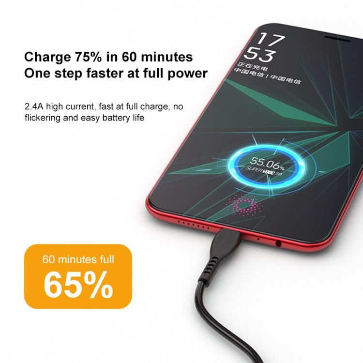 awei CL-115M 1米 2.4A USB 轉 Micro USB 充電線