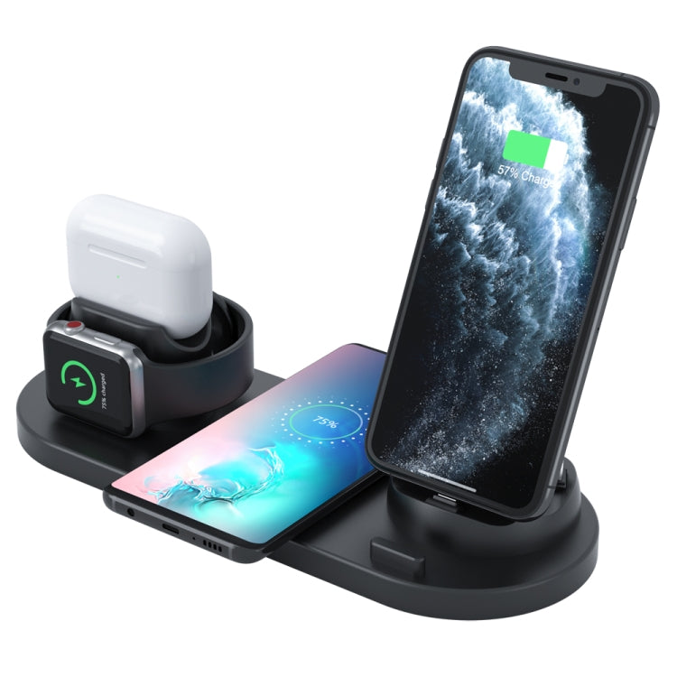HQ-UD15-升級款6合1無線充電器適用於iPhone，Apple Watch，AirPods和其他安卓手機