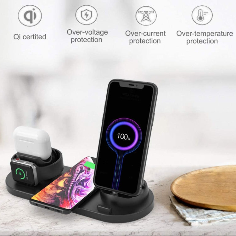 HQ-UD15-升級款6合1無線充電器適用於iPhone，Apple Watch，AirPods和其他安卓手機