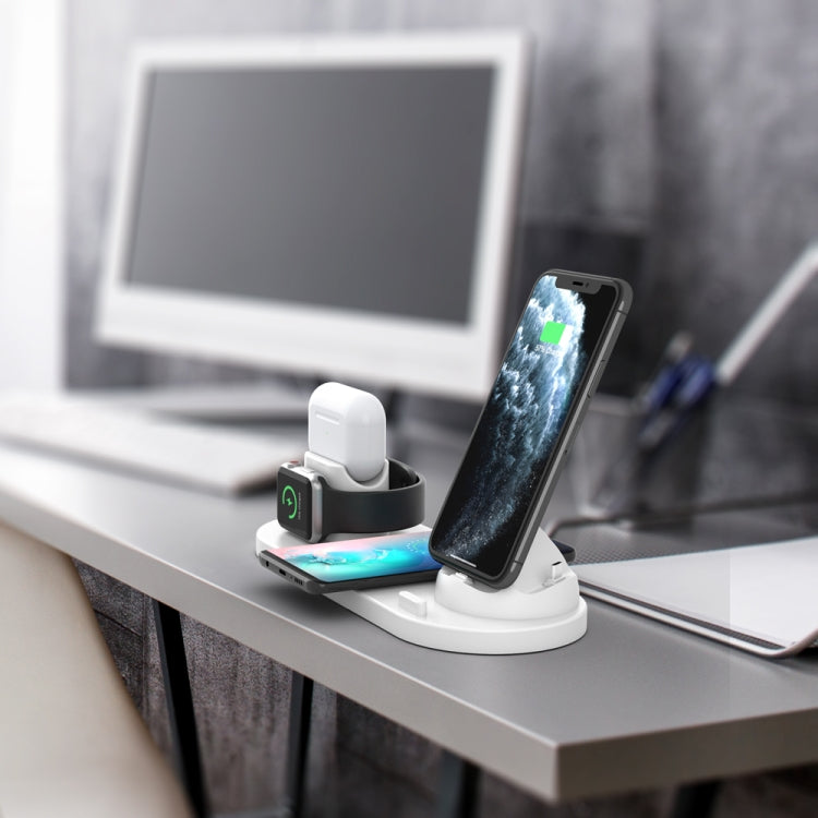 HQ-UD15-升級款6合1無線充電器適用於iPhone，Apple Watch，AirPods和其他安卓手機