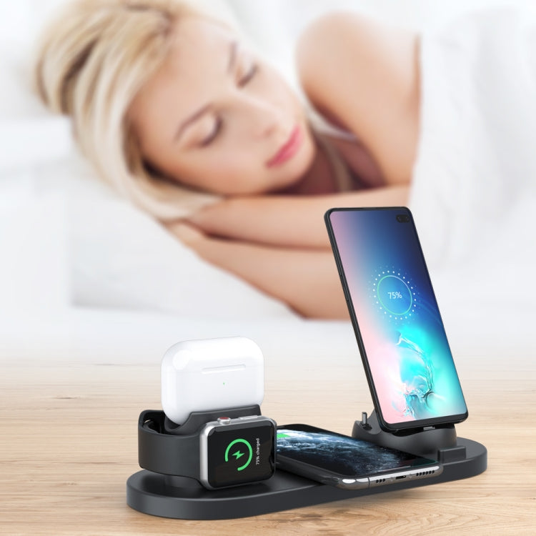 HQ-UD15-升級款6合1無線充電器適用於iPhone，Apple Watch，AirPods和其他安卓手機