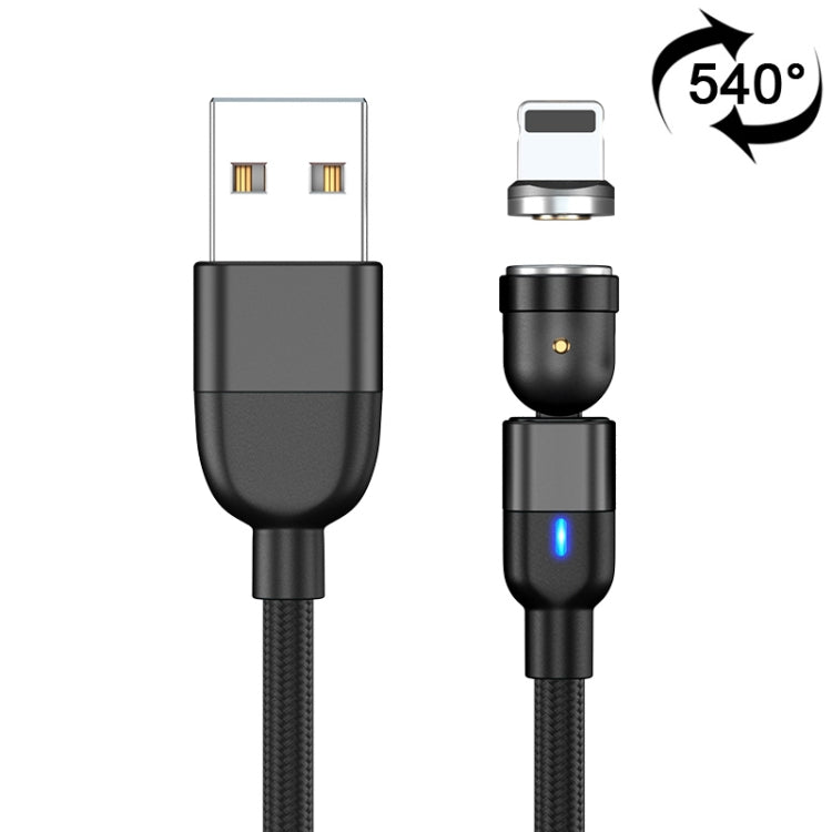 1m 3A USB 轉 8 Pin 540度旋轉磁吸充電數據線