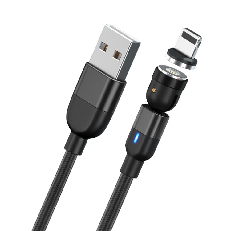 1m 3A USB 轉 8 Pin 540度旋轉磁吸充電數據線