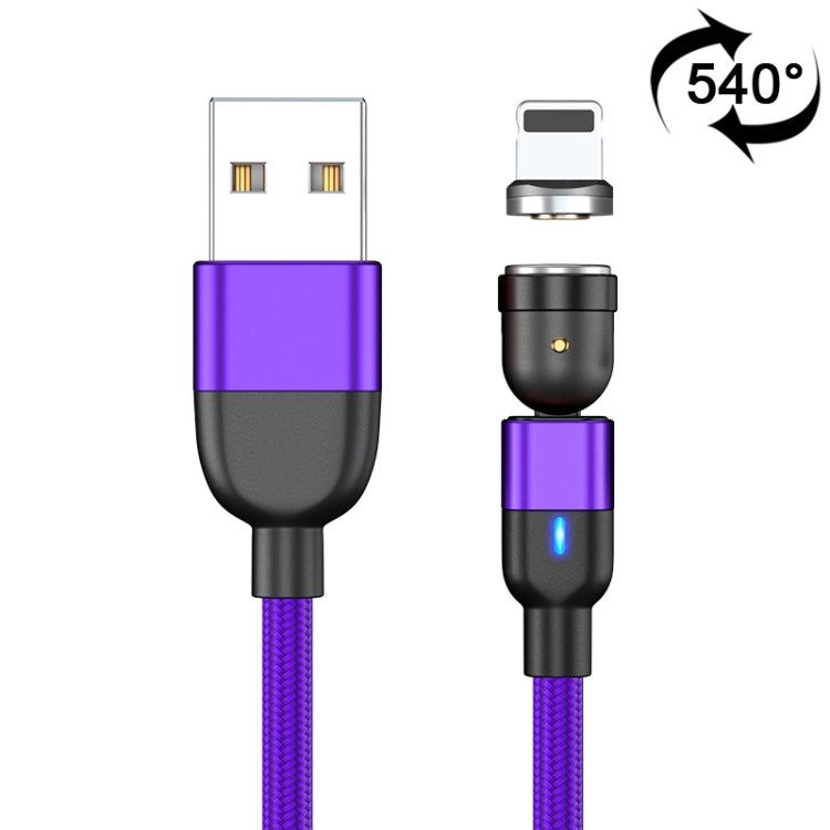 1m 3A USB 轉 8 Pin 540度旋轉磁吸充電數據線