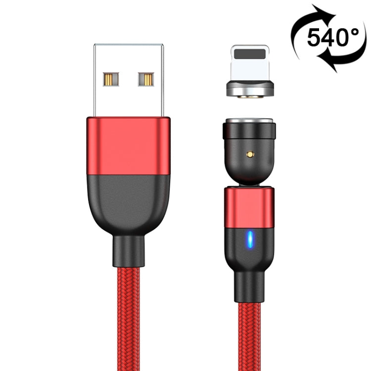 1m 3A USB 轉 8 Pin 540度旋轉磁吸充電數據線