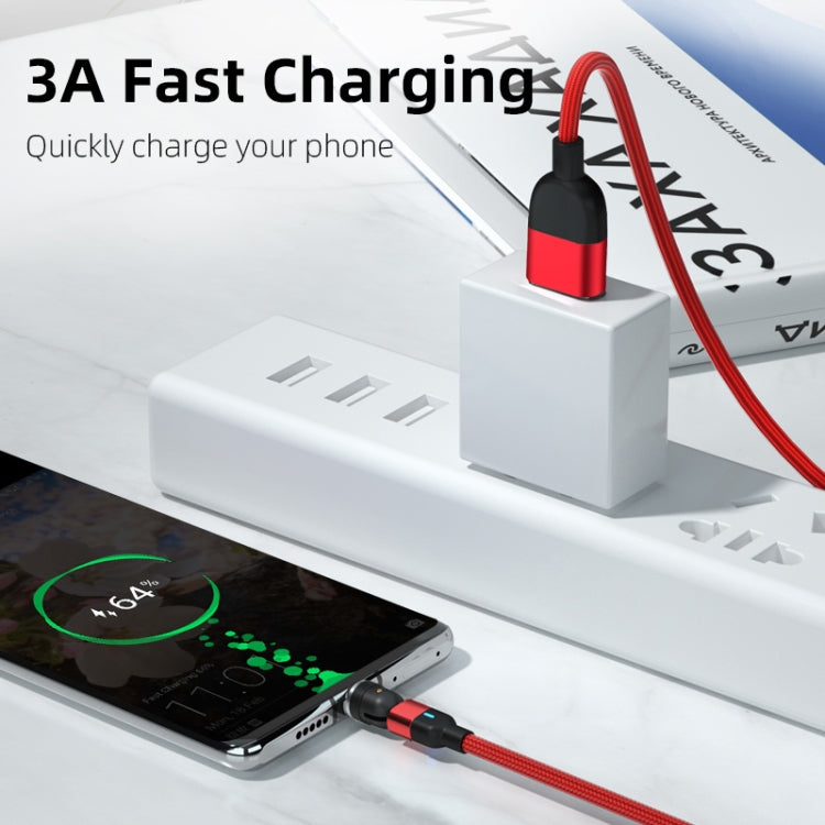 1m 3A USB 轉 8 Pin 540度旋轉磁吸充電數據線