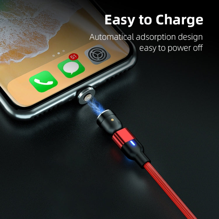 2m 3A USB 轉 8 Pin 540度旋轉磁吸充電數據線