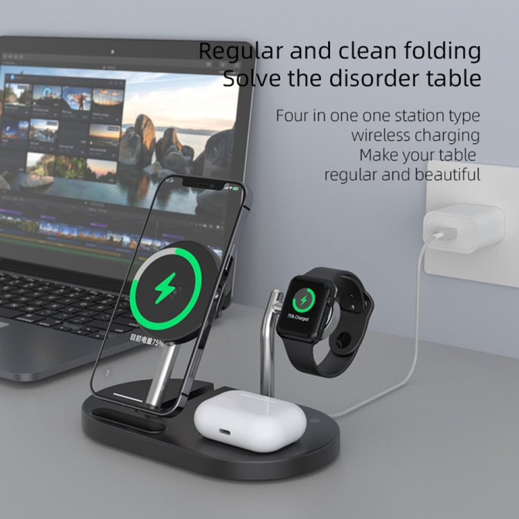 S20 4合一 15W 多功能磁吸無線充帶小夜燈&支架 適用於手機 / AirPods