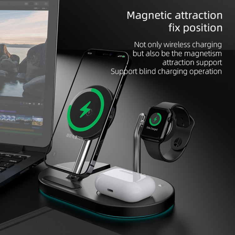 S20 4合一 15W 多功能磁吸無線充帶小夜燈&支架 適用於手機 / AirPods