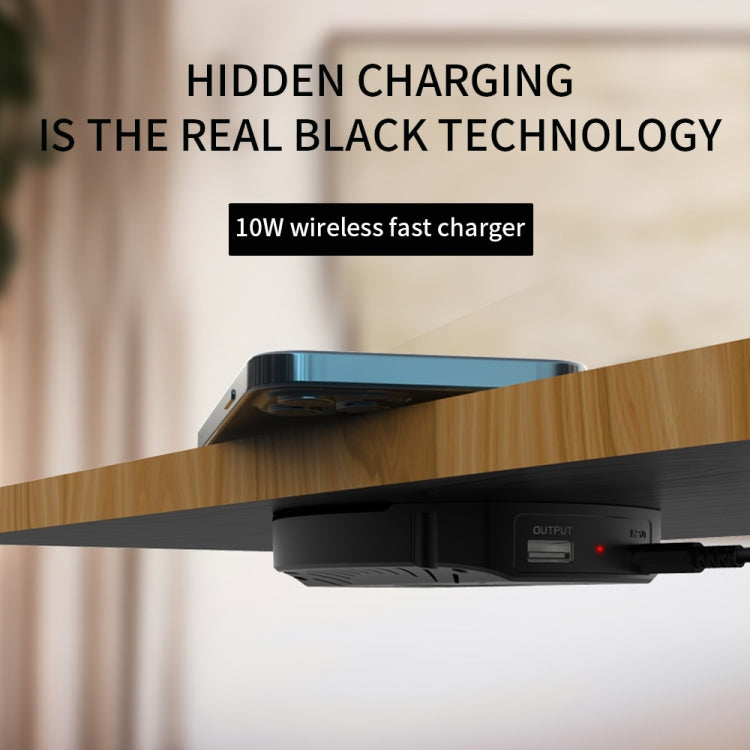 T16 10W 隔空磁吸無線充 適用於30mm厚度內的桌面