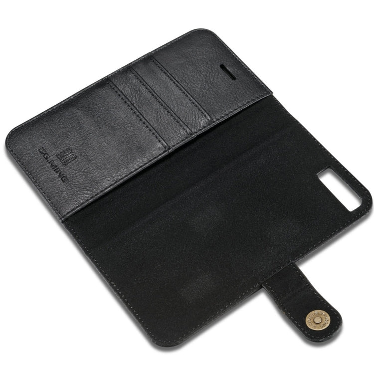 DG.MING 適用於iPhone 8 Plus & 適用於iPhone 7 Plus 兩折牛皮款左右開可拆分磁吸皮套 帶支架&卡槽&錢包, iPhone 8P & 7P