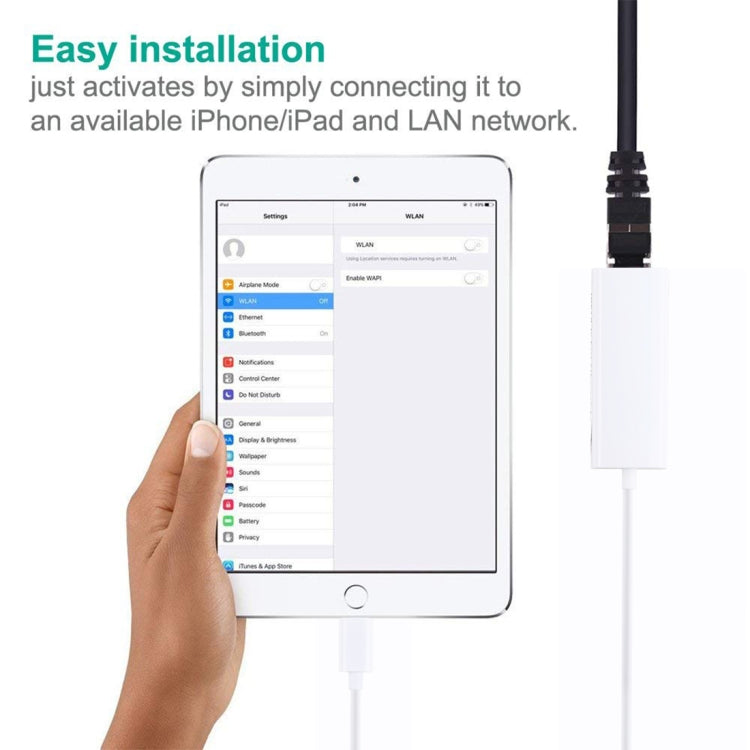 QTS-LAN8152B 8Pin 轉 RJ45網絡適配器轉接線 長度：1米