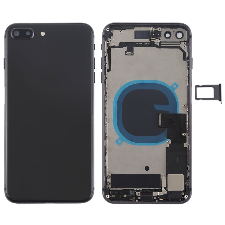 適用於iPhone 8 Plus 替換后蓋總成 帶邊鍵&震動器&喇叭&開機音量排線&卡托