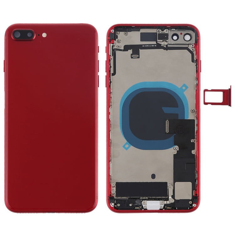 適用於iPhone 8 Plus 替換后蓋總成 帶邊鍵&震動器&喇叭&開機音量排線&卡托