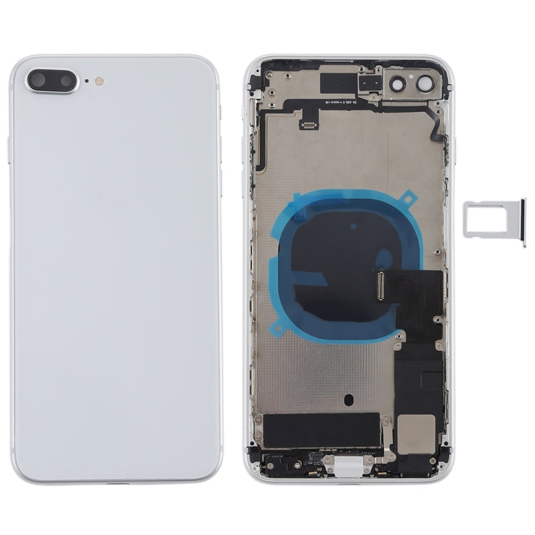 適用於iPhone 8 Plus 替換后蓋總成 帶邊鍵&震動器&喇叭&開機音量排線&卡托