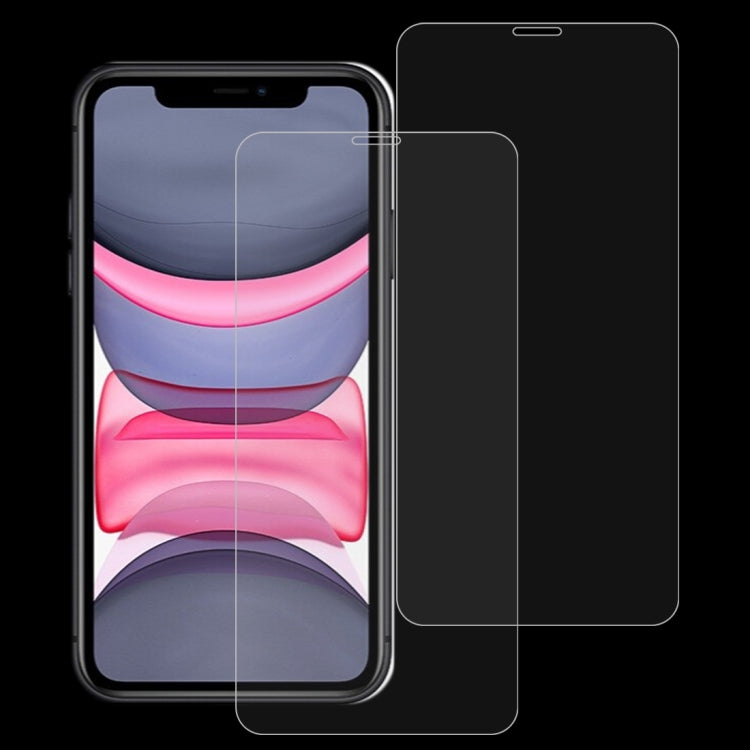 適用於iPhone 11 / XR 2個裝 0.26mm 9H 2.5D弧邊鋼化玻璃膜