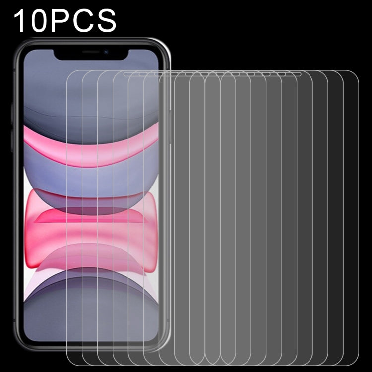 適用於iPhone 11 / XR 10個裝 0.26mm 9H 2.5D弧邊鋼化玻璃膜