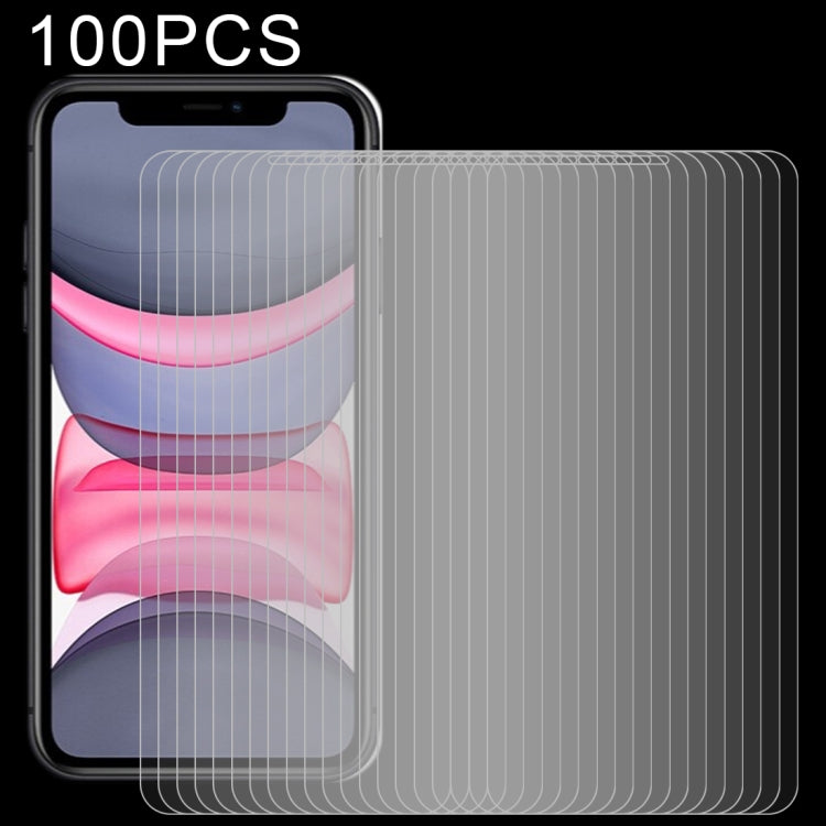 適用於iPhone 11 / XR 100個裝 0.26mm 9H 2.5D弧邊鋼化玻璃膜