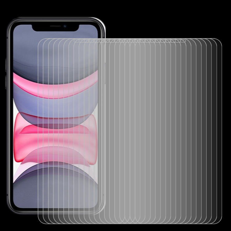 適用於iPhone 11 / XR 100個裝 0.26mm 9H 2.5D弧邊鋼化玻璃膜