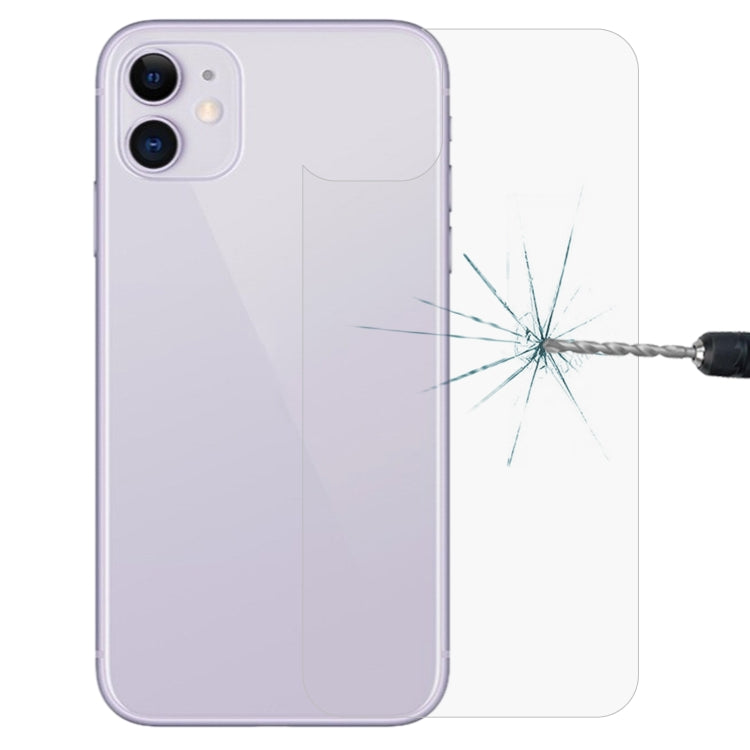 適用於 iPhone 11 9H 2.5D 半屏透明手機鋼化膜后膜