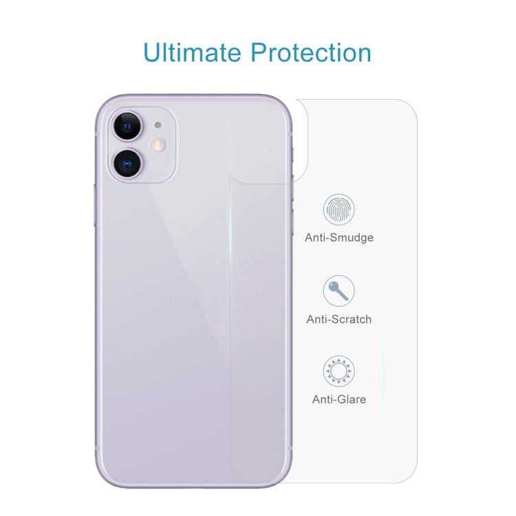 適用於 iPhone 11 9H 2.5D 半屏透明手機鋼化膜后膜