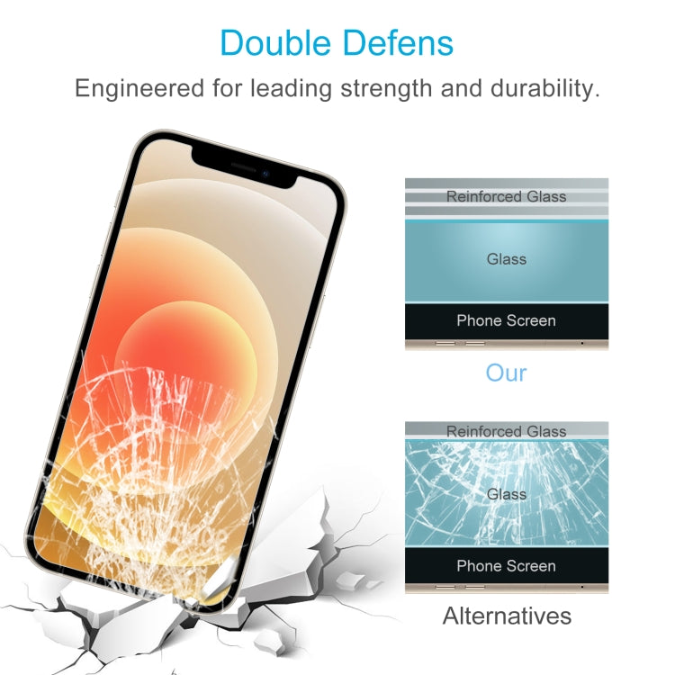 適用於 iPhone 12 / 12 Pro 10pcs 0.26mm 9H 2.5D 半屏鋼化玻璃保護膜, For iPhone 12 / 12 Pro