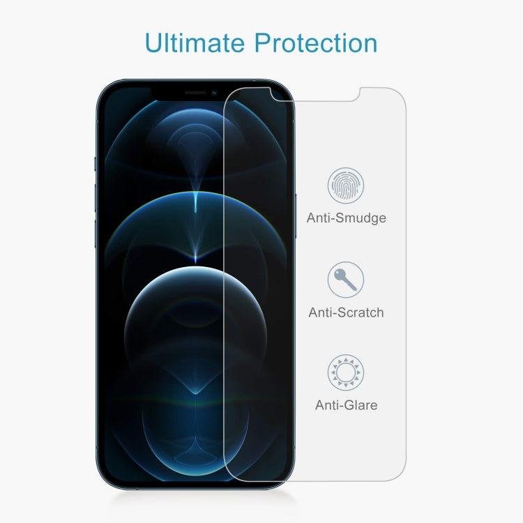 適用於 iPhone 12 Pro Max 10pcs 0.26mm 9H 2.5D 半屏鋼化玻璃保護膜