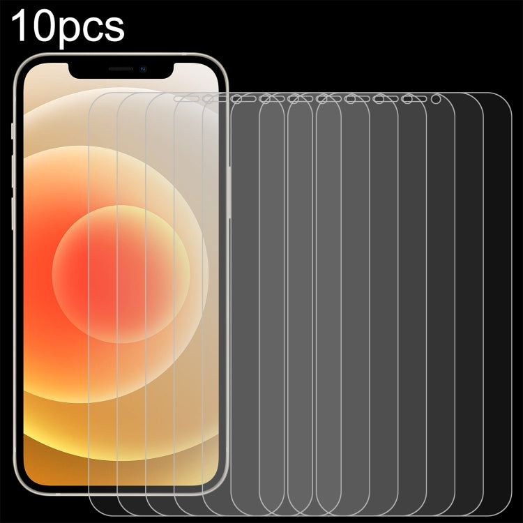 適用於 iPhone 12 / 12 Pro 10pcs 0.26mm 9H 2.5D 半屏鋼化玻璃保護膜
