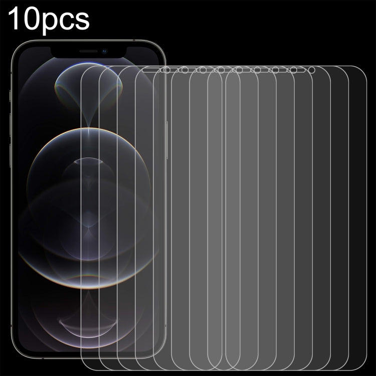 適用於 iPhone 12 Pro Max 10pcs 0.26mm 9H 2.5D 半屏鋼化玻璃保護膜
