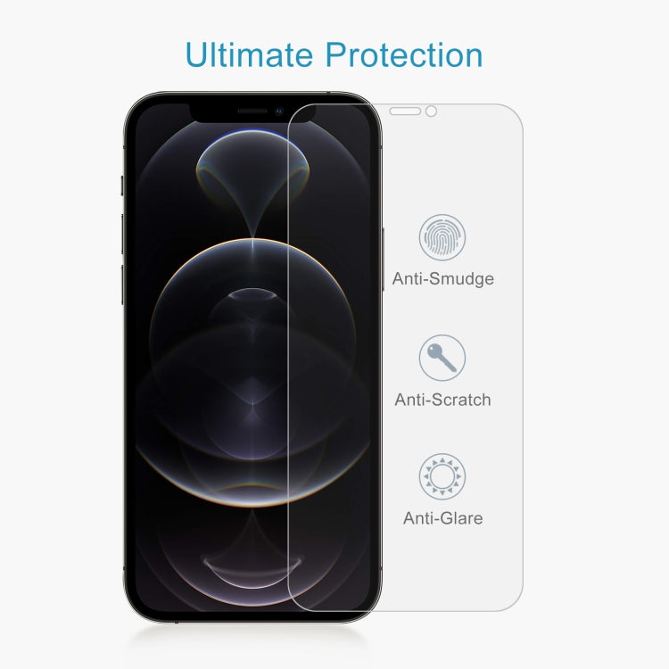 適用於 iPhone 12 Pro Max 10pcs 0.26mm 9H 2.5D 半屏鋼化玻璃保護膜