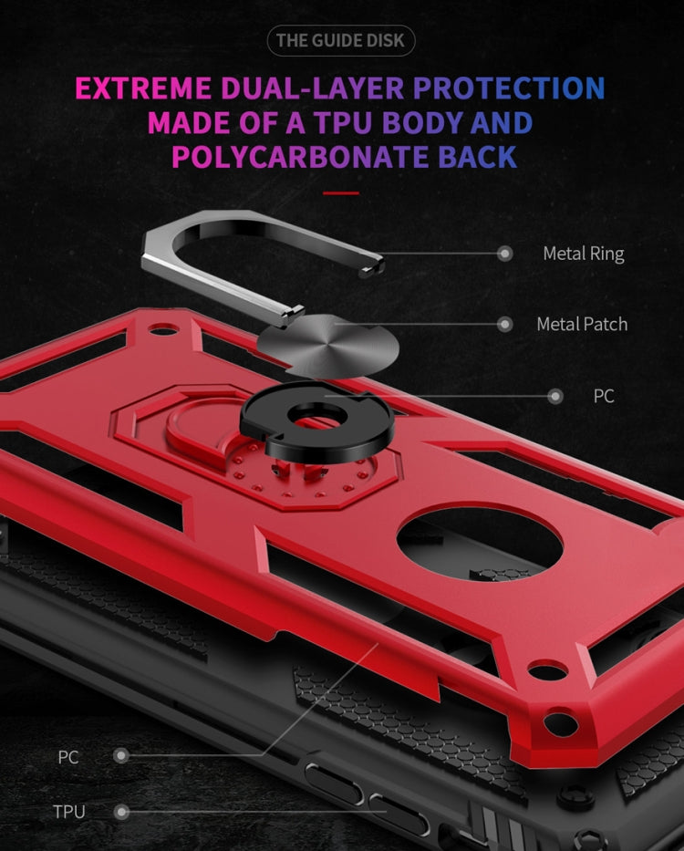 適用於iPhone 7 / 8 Plus TPU + PC軍士盔甲防摔保護殼，帶360度旋轉支架
