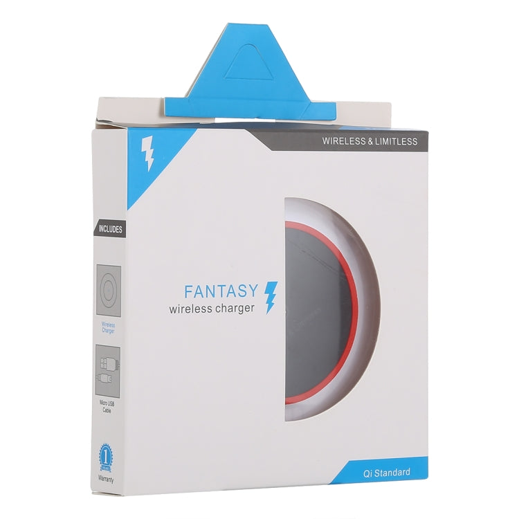 FANTASY超薄Qi標準無線充電器 5V 1A輸出 帶充電指示燈 支持Qi標準的手機充電