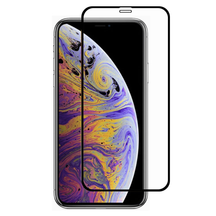 恩凱草帽王子  適用於iPhone 11 Pro Max / XS Max 全膠0.26mm 9H 2.5D全屏鋼化玻璃保護膜