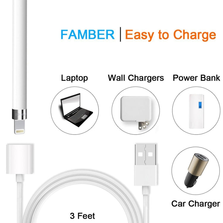 1m 蘋果筆充電線 適用於iPad Pro