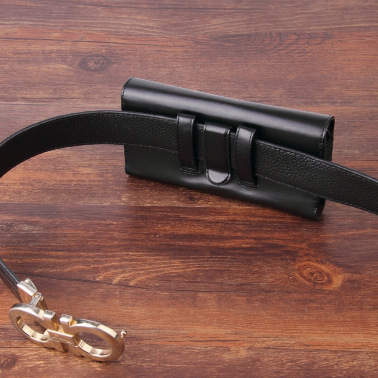 6.0-6.3寸 A1款通用 PU平紋橫款插卡腰包