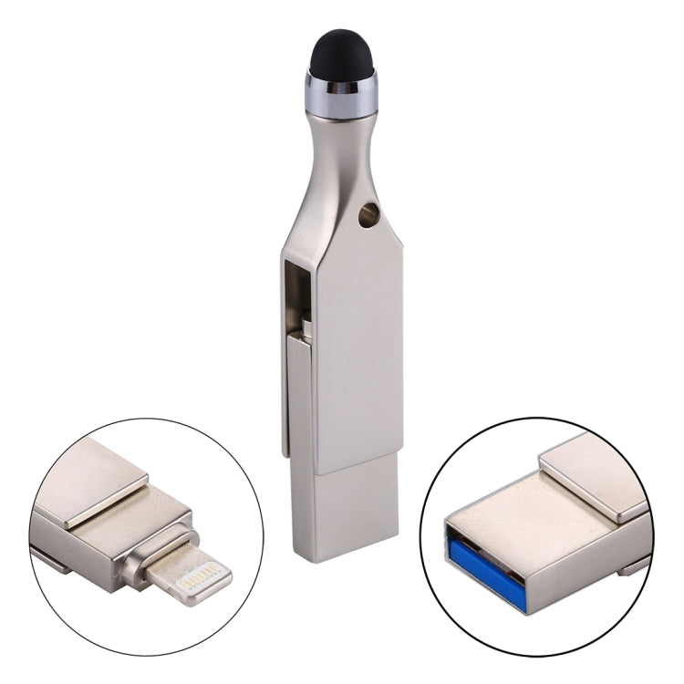 easyflash RQW-10E 2合1U盤帶觸控筆 USB 2.0&8 Pin 64GB